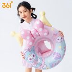 361° Children's swimming ring thickened life buoy anti-rollover girls beginner baby inflatable underarm ring
