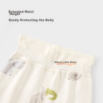 Babylove newborn half back coat spring and autumn tops belly protection pure cotton baby pajamas 0-6 early newborn baby monk clothes - Image 6