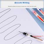 Jin Wannian marker pen large double-headed oily signature pen marker pen logistics black large-head pen (10 pieces) K-0918-001 - Image 6