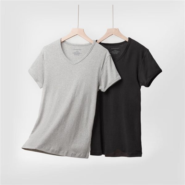 [2-pack] Giordano underwear men's pure cotton solid color breathable close-fitting V-neck short-sleeved T-shirt men's 18242013