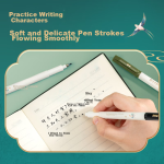 Deli (deli) Notebook Artistic Thread-bound Junior and Senior High School Students Postgraduate Entrance Examination Sewn Diary Thickened Soft Cover Copy Notepad 4 Books [Glass Clear 2] - Image 4