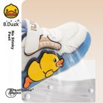 B.Duck little yellow duck children's shoes children's sports shoes boys and girls autumn wear-resistant shock-absorbing lightweight baby shoes 3901 blue rice 28 - Image 4
