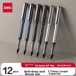 Deli [Anti-fall Little King Kong] Quick-drying straight liquid straight liquid neutral pen ballpoint pen 0.5mm ST head reinforced needle tube black 12 pieces/box S1629 - Image 8