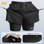 361° swimming trunks men's anti-embarrassment loose quick-drying swimming trunks large size boxer beach pants hot spring swimming equipment - Image 4