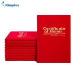Kingdee Honor Certificate 10 Books 8K Suede Certificate Award Ceremony Use BCBQ502 with 15 Pages of Certificate Inner Core - Image 2