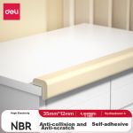 Deli Baby anti-collision strip 35mm*4m*12mm refrigerator sticker with double-sided adhesive infant protection beige thick L-shaped JF95 - Image 2