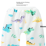 ASK JUNIOR Girls Pants Spring Children's Washed Jeans Turned-Hem Embroidered Trousers Anti-Mosquito Pants Blue 100 - Image 5