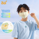 361° children's sun protection mask sunshade ice silk mask mask summer cartoon outdoor anti-ultraviolet three-dimensional breathable mask - Image 3