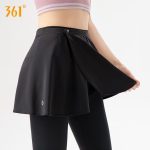 361° yoga pants cover skirt to prevent exposure one-piece outer wear sports hip-covering skirt short skirt yoga skirt cover running cover skirt - Image 4