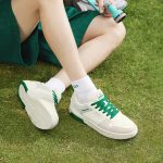 361° sports shoes for men spring and summer teenagers all-match thick-soled height-enhancing white casual shoes for men 672416602F-1 - Image 5