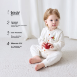 babycare camellia jumpsuit baby autumn clothes newborn fart clothes baby clothes spring and autumn porta light wood brown 59 - Image 4