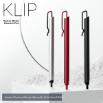 [Essential for back to school] KACO red pen push gel pen 0.5mm signature pen office stationery red fountain pen five-pack K7 - Image 9