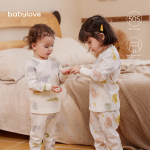 Babylove newborn half back coat spring and autumn tops belly protection pure cotton baby pajamas 0-6 early newborn baby monk clothes - Image 2