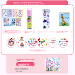 Juvenile companion stationery souvenirs Children's Day gifts for the start of school and graduation gifts for children's birthdays, kindergarten start of school gifts for the whole class, children's party female luxury models - Image 3