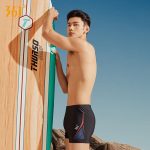 361°361 swimming trunks men's boxer swimsuit professional men's anti-embarrassment shorts quick-drying large size hot spring swimsuit