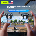 CangHua Chicken Eating Artifact Mobile Game Keyboard Automatic Four-finger Shooting Gun Pressure Auxiliary Key Mouse Feel Game Controller Peace Elite Peripheral Android Apple Universal