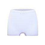 Aimer kids Aimer children's underwear girls modal mid-waist boxer 3-pack female underwear AK123B676 white purple powder 140 - Image 3