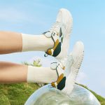 361° sports women's shoes spring and summer breathable couple thick bottom heightening small white casual shoes for women 682116601F-7 - Image 4