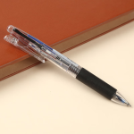 TANOSEE Le Rushi push-button multi-color ballpoint pen, medium oil pen, handbook note multi-function pen, three colors red, black and blue, 0.7mm (with 1 refill), 1 transparent rod - Image 4
