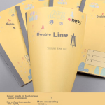 KAISA 22K double-line exercise book thick paper homework book double-line math Chinese book 20 sheets 5 books KSP0033 - Image 9