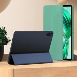 ALittleFlower is suitable for Honor X8A/X9 protective cover 11 inches 2024 Honor tablet tri-fold bracket protective cover anti-fall thin soft cover dormant dark green - Image 3