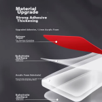 3M strong traceless double-sided adhesive high viscosity latex paint wall dedicated to not hurt the wall fixed adhesive sheet car with no glue 4910VHBφ30mm (5 pieces) transparent - Image 4