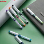 Snow White direct liquid fountain pen free ink capsule EF nib primary school students third grade children calligraphy fountain pen blue 6 pieces/bag FP10 - Image 3