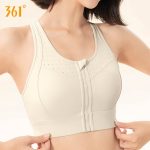 361° sports bra for women with front zipper, shockproof, gathered, fitness, running, yoga, anti-sagging bra - Image 9