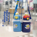 Angelamiao children's thermos cup with straw children's water cup 316 stainless steel male and female students cute thermos pot 500ML - Image 4