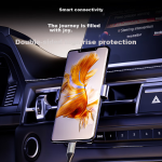 CangHua Car Spring Charging Cable Retractable Type-C Data Cable 6A Suitable for Huawei Super Fast Charging 100W/66W Cable P70/Mate70/60Pro+/X6 Honor Xiaomi Mobile Phone - Image 4