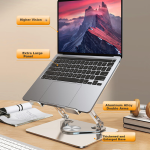 ATSCORE laptop stand computer desk stand radiator 360 degree rotation lifting suspended vertical heightening bracket Apple Mac Huawei Lenovo Savior aluminum alloy stand - Image 4