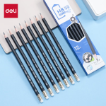 Deli (deli) Zhenshun smooth office neutral pen signature pen 0.5mm bullet head press pen fountain pen office supplies black 6 pieces/box S08-6 - Image 9