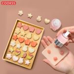 COOKSS butterfly noodle mold baby food mold wonton mold wonton small chaos baking stainless steel tool 5-piece set - Image 5
