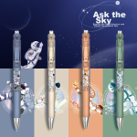 Deli full needle tube neutral pen 0.5mm large capacity disposable water pen signature pen black 12 pieces/box A426 - Image 2