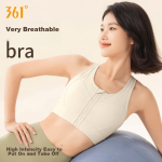 361° sports bra for women with front zipper, shockproof, gathered, fitness, running, yoga, anti-sagging bra - Image 6