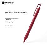 [Essential for back to school] KACO red pen push gel pen 0.5mm signature pen office stationery red fountain pen five-pack K7