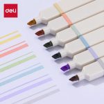 Deli push gel pen student signature pen simple MUJI style 0.35mm full needle tube 12 pieces/box DL-A122 - Image 6