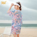 361° swimsuit women's swimming goggles and swimming cap set one-piece five-point flat angle professional racing training slimming and slimming hot spring swimming - Image 2