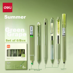 Deli pink fluorescent pen exam review mark key points eye-catching note pen logistics office student universal water-based marker handbook painting can be used 10 S600