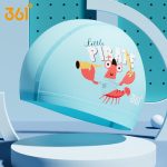 361° Children's Swimming PU Cap for Boys and Girls Cute Cartoon Printing Professional Comfortable Non-Squeezing Swimming Cap - Image 2