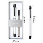Deli high-end smooth push gel pen 0.7mm bullet head metal pen business wood grain signature pen Hu Ge same gift box single pack A9Pro-07 - Image 6