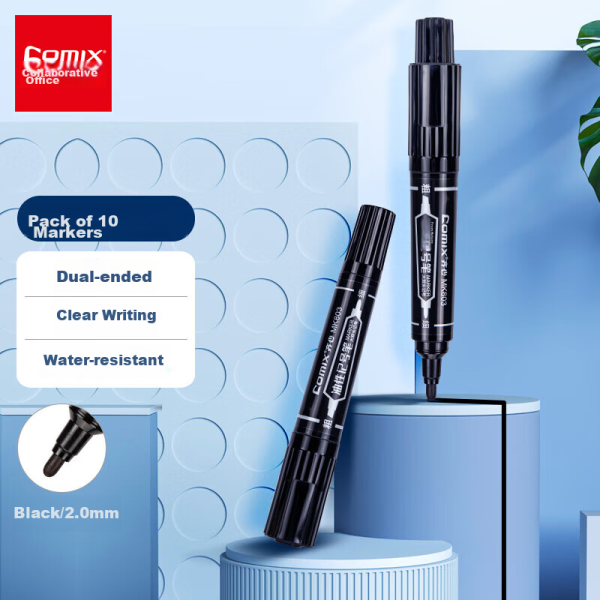 Deli Oriental Wencai Small Calligraphy Beautiful Brush Calligraphy Practice Brush Black Soft Head Student Adult Signature Calligraphy Practice Invitation Pen 6 Pieces/Box DF8S