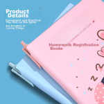 Zuo Lanzhe homework registration book for primary school students, homework error book, first grade, second grade, third grade classroom registration, thick homework record book, small book, blue - Image 7