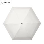 C'mon ultra-light sun umbrella 50% fold umbrella parasol female UV sun protection compact portable pocket sunny umbrella Wutong rice - Image 3