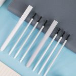 Deli quick-drying oily marker pen logistics big head pen marker 10 pieces/box (7 black 2 blue 1 red) 33187 office supplies - Image 3