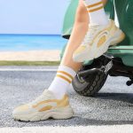 361° sports men's shoes spring and summer breathable couple thick bottom heightening small white casual board shoes men 672426615-1 - Image 2