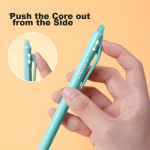 Deli 2B hole pen pencil 8 pcs Bu Le advanced growth extra thick rod 3-7 children's posture correction student calligraphy pen gift HC123-2B Children's Day gift girl - Image 5