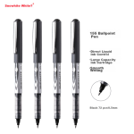 KACO push gel pen transparent pen 0.5mm simple student exam brush pen large capacity quick-drying water pen 5 pieces black - Image 5