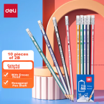 Deli 2.0mm tire repair paint pen marker pen highlighter signature sign-in hand-painted graffiti Qingming stone tablet inscription pen waterproof 12 pieces/box S558 white - Image 7