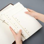 Langjie business notebook book sheepskin surface a5 buckle notepad 240 pages thick book notebook stationery diary office meeting record book can be customized with logo